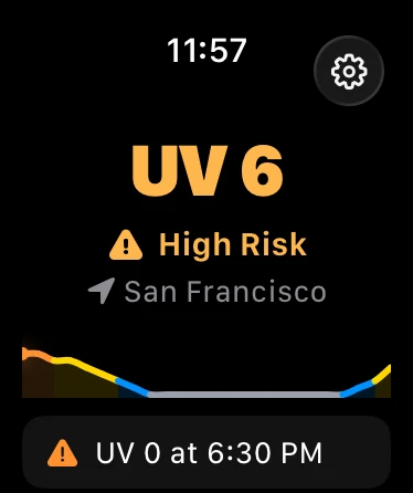 Helios UV on Apple Watch.